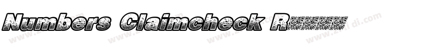 Numbers Claimcheck R字体转换